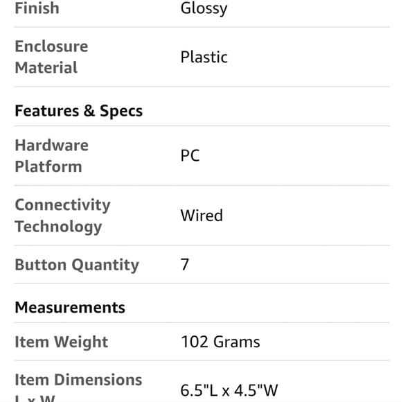 Unbreakable Gaming Modern WIRED M-1 PC Gaming Mouse, New Without Box - Picture 11 of 11